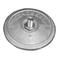 Rudder pair anodes Ø70mm with hardware