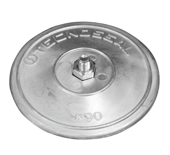 Rudder pair anodes Ø90mm with hardware