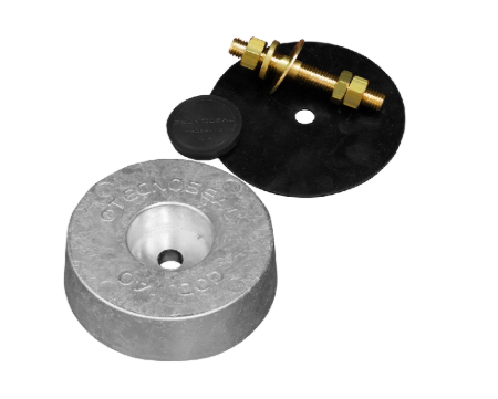 Ánodo de Disco para Popa 125x38 Compl. W. Plug, Pad&perno 125x38 125*38