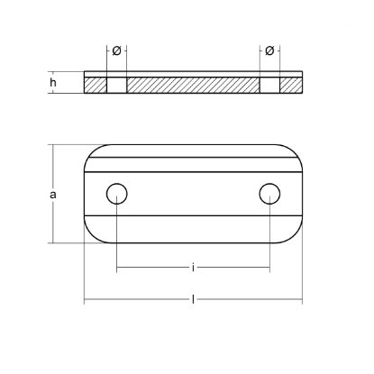Rectangular plate for Bilge Keel