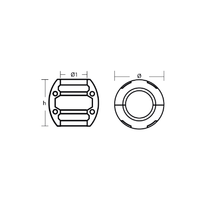 Standard Shaft anode Ø 55mm