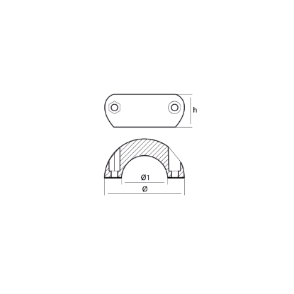Shaft collar naca profile Ø 19mm