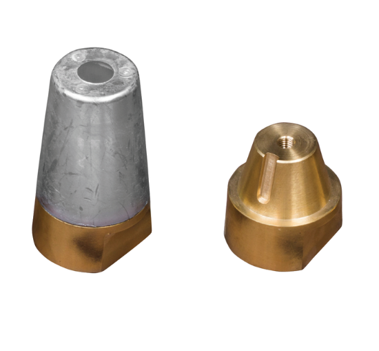 Beneteau propeller anode for shaft Ø22-25  compl w. Brass