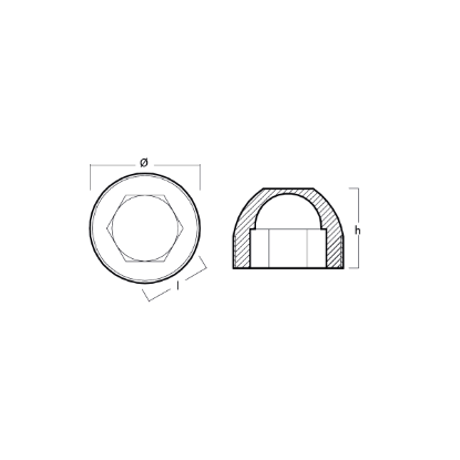 Bosvik Propeller nut Ø  25
