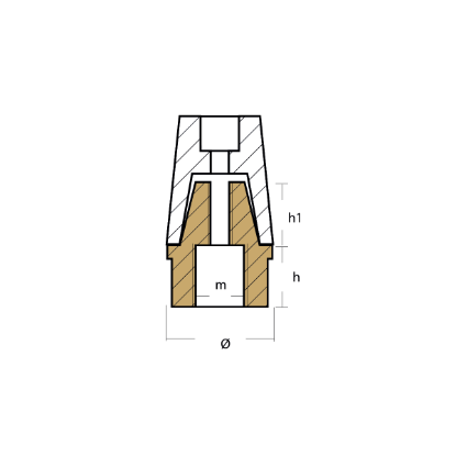 Radice propeller anodes conical type