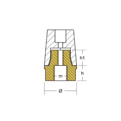 Radice propeller anode hexagonal type