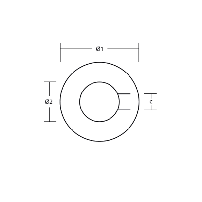 Stainless Steel washer for Radice type prop anode 22-25