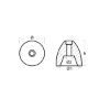 Riva propeller nut replacement for shaft Ø20-30