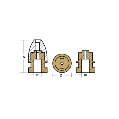 MTF PROP NUT COMP. Ø20-30 14X1,5