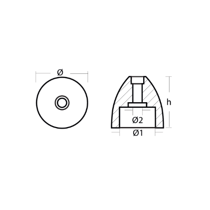 MTF propeller nut replacement for shaft Ø20-30