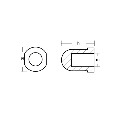 Varifold prop nut VF108/VF120 3 & 4 blades