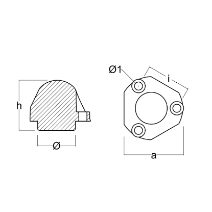 Autoprop propeller anode H5