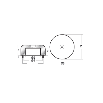 Akir propeller anode Ø145