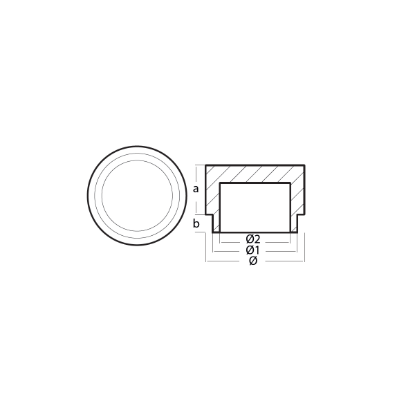 Akirpropeller anode Ø140