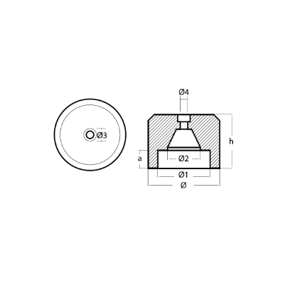 Codecasa propeller anode Ø120