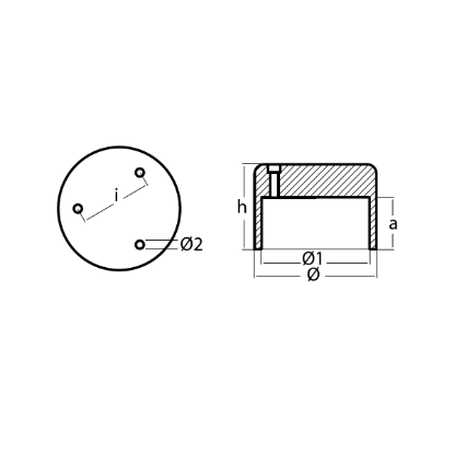 VLT series - prop anode Ø130 H.90