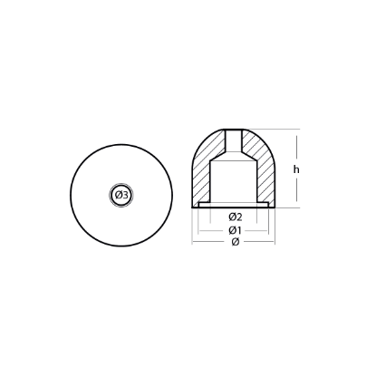 Max power propeller nut Ø31,8