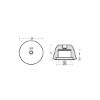 Vetus conic propeller nut for bow thrust Ø76 H47,5