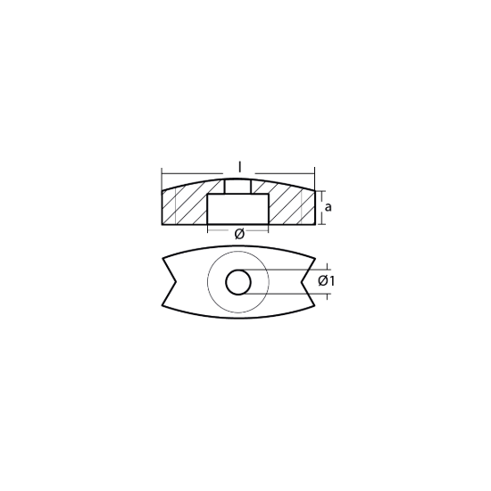 Volvo Penta QL Bow Truster anode