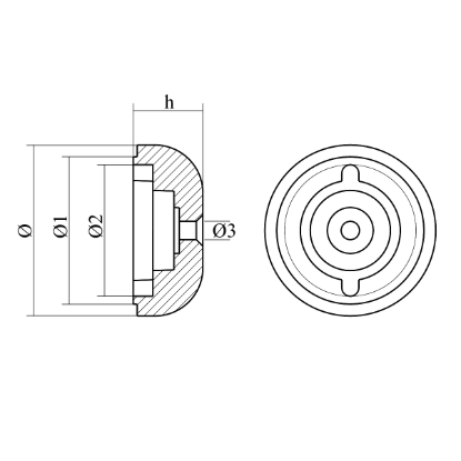 Sleipner type propeller nut