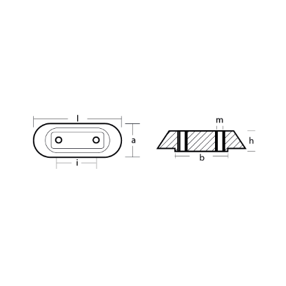 Honda Small plate anode -Anodo per motori Honda