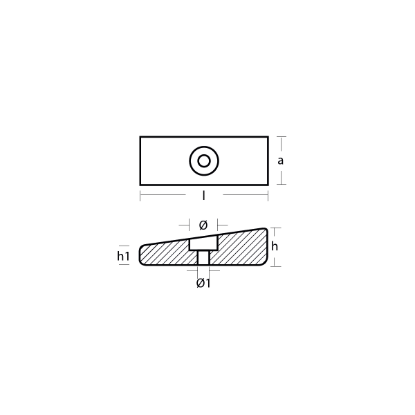 Honda wedge anode - Anodo a cuneo Honda