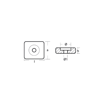 Honda Small plate for case and bracket - Piastrina per supporto motore Honda