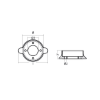 Lombardini Collar anode for saildrive - Collare Lombardini per Saildrive