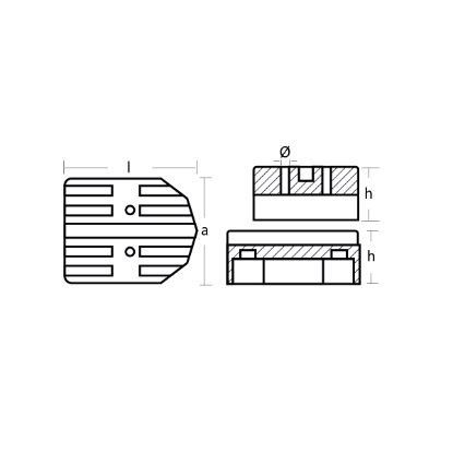 Mercruiser Alpha One Gimbal Anode - Anodo Mercruiser per giunto cardanico