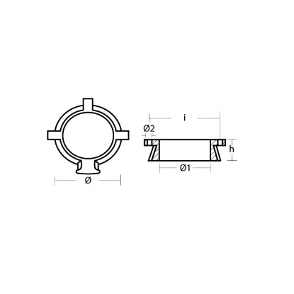 Mercruiser Bearing Carrier anode - Collare per motori Mercruiser