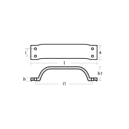 Mercury Outboard Bracket Handle - Anodo staffa a maniglia Mercury