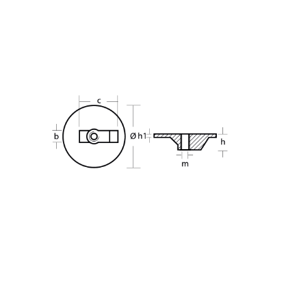 OXE - DIESEL trim tab anode - Anodo per Trim tab Oxe Diesel