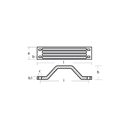 OXE - DIESEL Transom bracket anode - Andoo per supporto motore Oxe Diesel