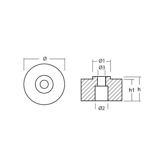 OXE - DIESEL Anode lower yoke - Anodo per forcella inferiore Oxe Diesel
