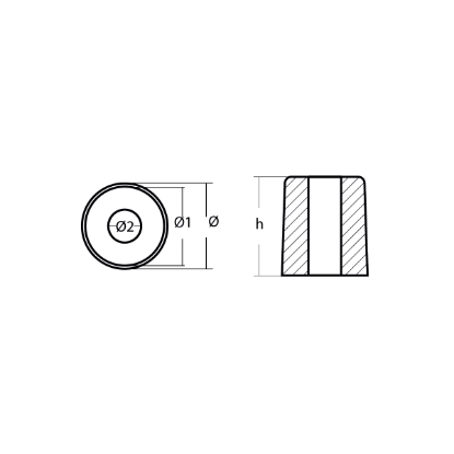 Parsun cylindric anode  - Anodo cilindrico per motori Parsun