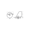 Selva trim tab anode - Pinna per Motori Selva