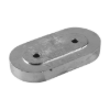 Kamewa  oval plate anode for engines - Piastra ovale asolata per motori Kamewa
