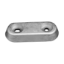 Kamewa  oval plate anode for engines - Piastra ovale asolata per motori Kamewa