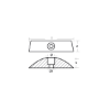 Volvo small plates for folding propeller 110,120, S-B, S-C (sold in pairs)