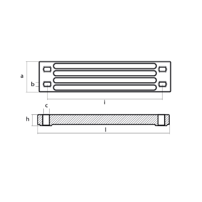 Yamaha Bar anode for engine bracket -  Barra per supporto motore Yamaha