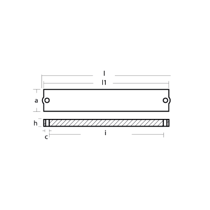 Yamaha Bar anode for engine bracket -  Barra per supporto motore Yamaha