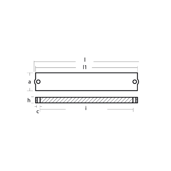 Yamaha Bar anode for engine bracket -  Barra per supporto motore Yamaha