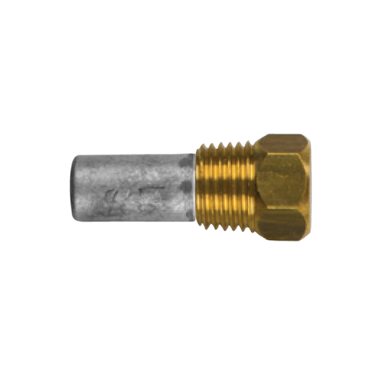 Yamaha pencil anode Ø12 L.52  complete with brass plug  th.3/8''NPT