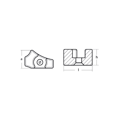 Yamaha Small anode for crankcase cylinder - Anodo interno per motore Yamaha