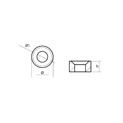 Yamaha Small anode for crankcase cylinder - Anodo interno per motore Yamaha