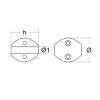 Evinrude gearcase anode