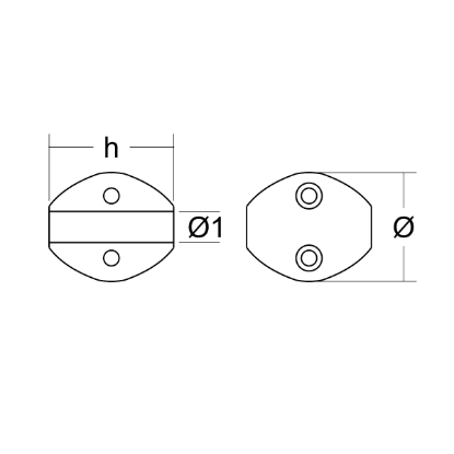 Evinrude gearcase anode