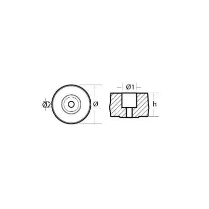 Castoldi anode large washer for engines - Rondella grande per motori Castoldi