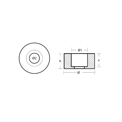 Hamilton Jet engine washer anode - Rondella per motori Hamilton