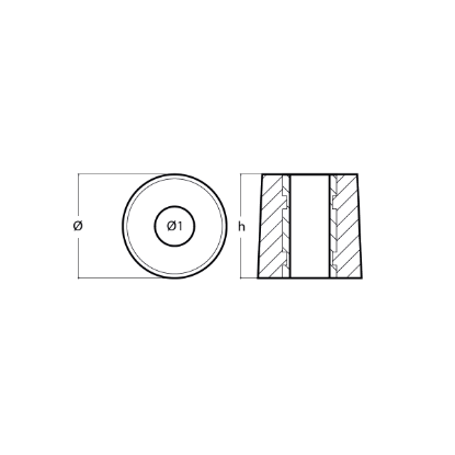 Hamilton Jet engine washer anode - Rondella per motori Hamilton